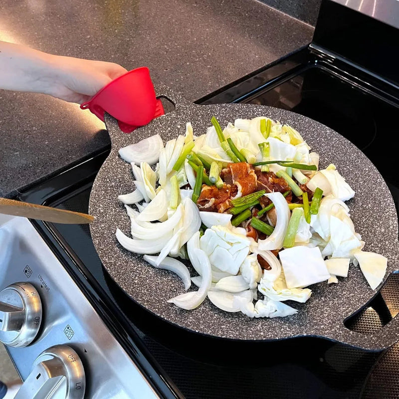 Frigideira de Pedra Vulcânica Antiaderente CookFlex | Cozimento saudável e sem esforço