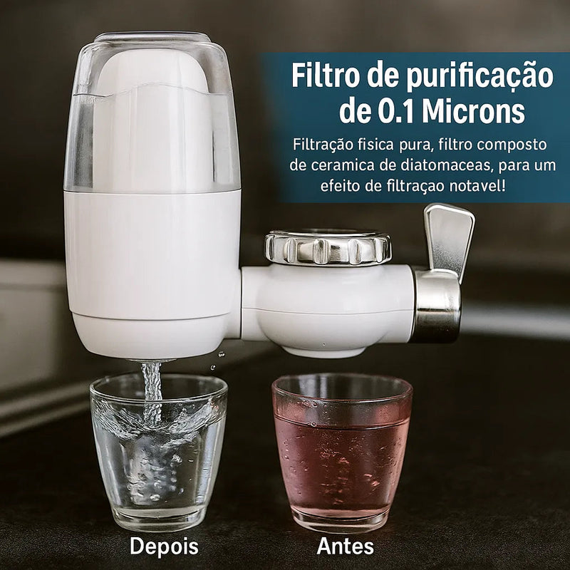 Purificador Filtro de Água para Torneira AquaShield | Água Pura e Segura Todos os Dias