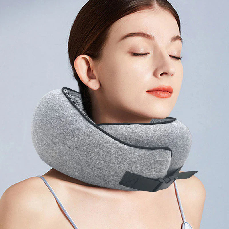 Travesseiro de Viagem SnugFly | Ergonomia e Alívio Instantâneo