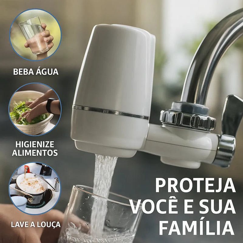 Purificador Filtro de Água para Torneira AquaShield | Água Pura e Segura Todos os Dias