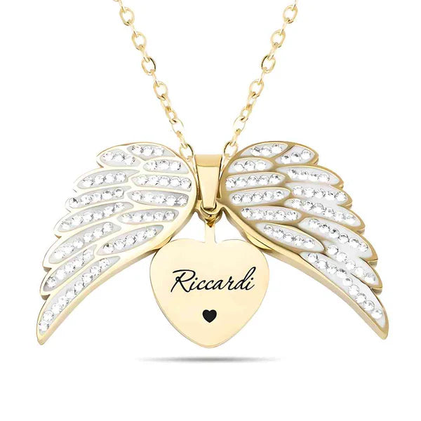 Colar Asas de Anjo Personalizável | Um Presente Eterno de Amor